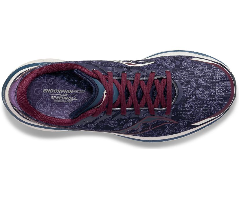 Women's Saucony Endorphin Speed 3 Northern Soul Running Shoes Navy | UK-16095