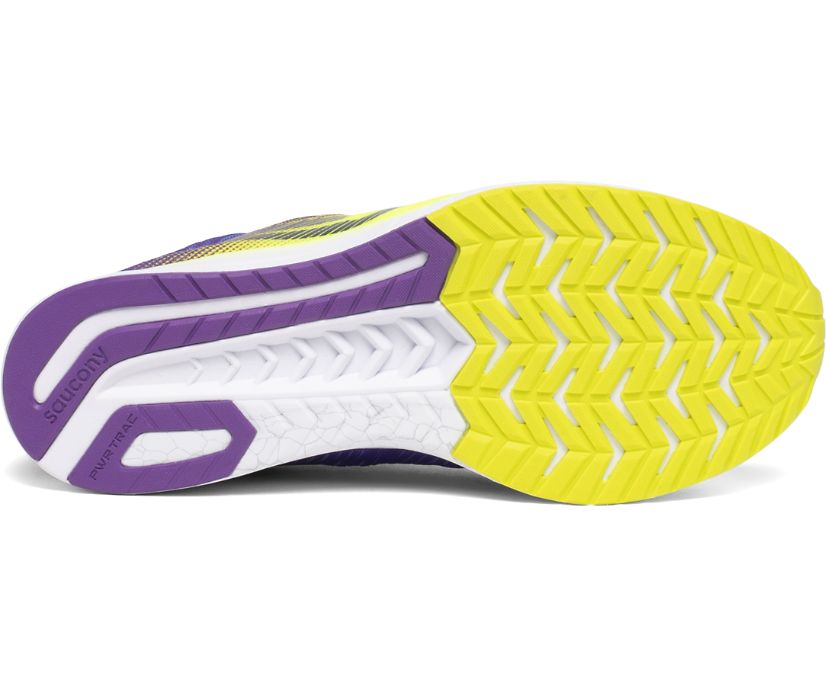 Women's Saucony Fastwitch 9 Running Shoes Purple Yellow | UK-58912