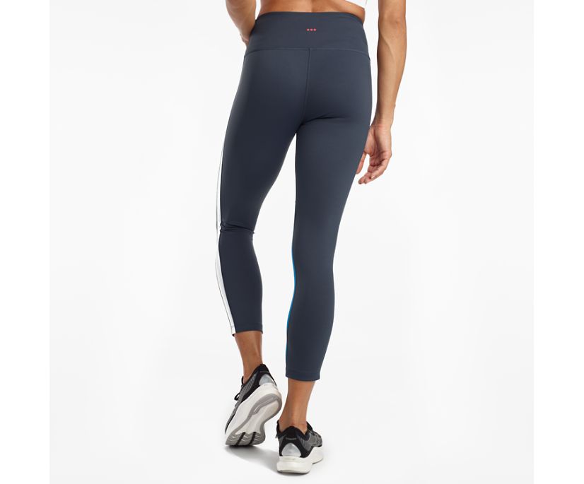 Women's Saucony Fortify Crop Pant Blue | UK-80563