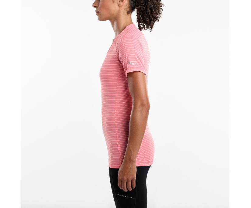 Women's Saucony Freedom Short Sleeve Rose Rose | UK-18537