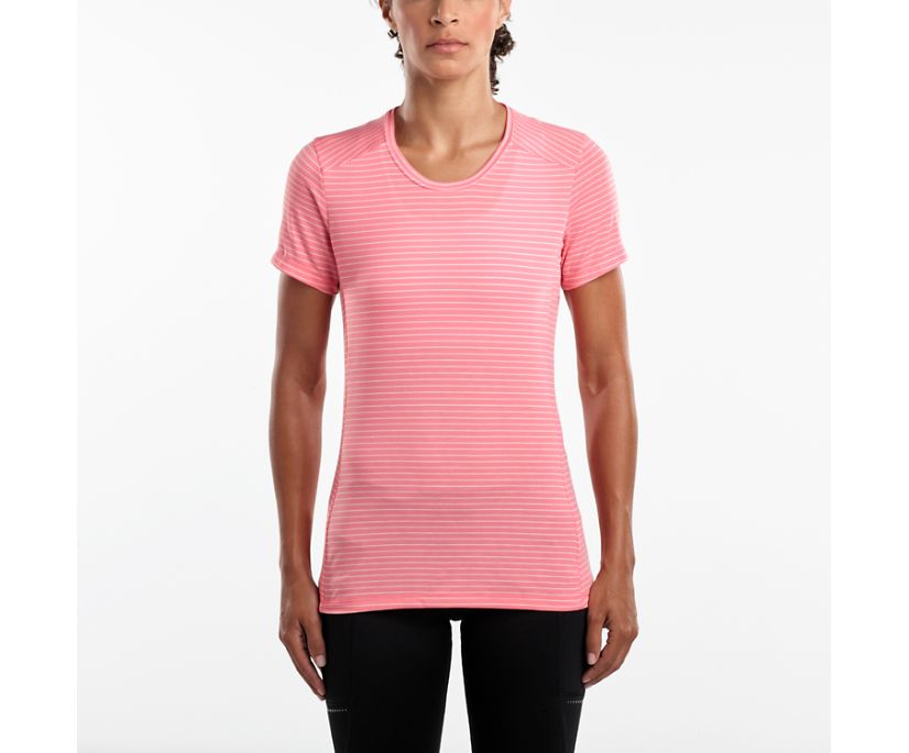 Women\'s Saucony Freedom Short Sleeve Rose Rose | UK-18537