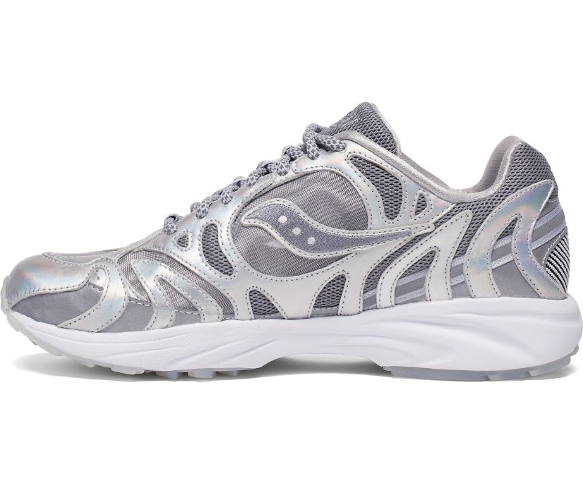 Women's Saucony Grid Azura 2000 Iridescent Sneakers Grey | UK-78314