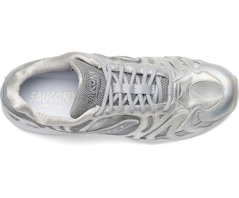 Women's Saucony Grid Azura 2000 Iridescent Sneakers Grey | UK-78314