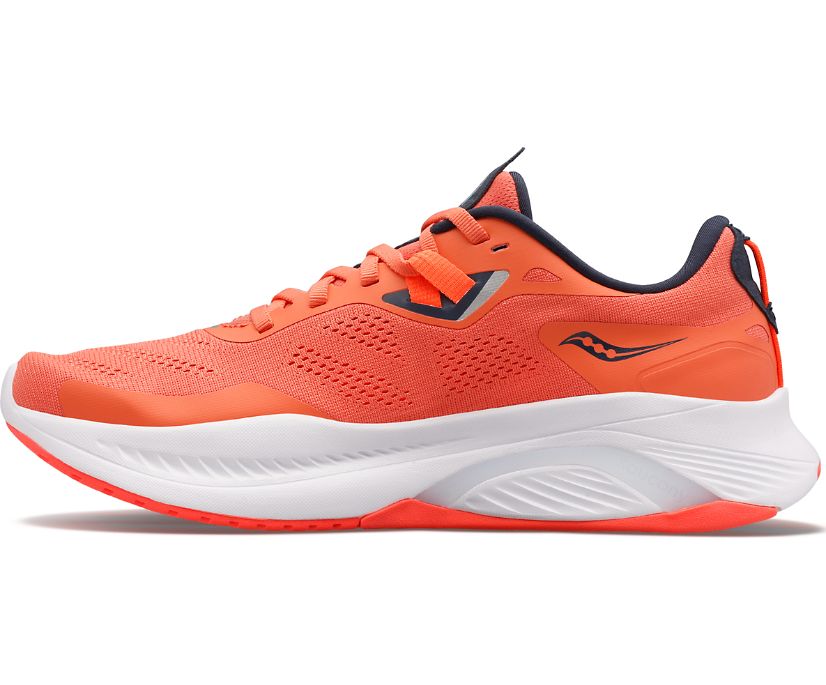 Women's Saucony Guide 15 Running Shoes Grey Orange | UK-43159