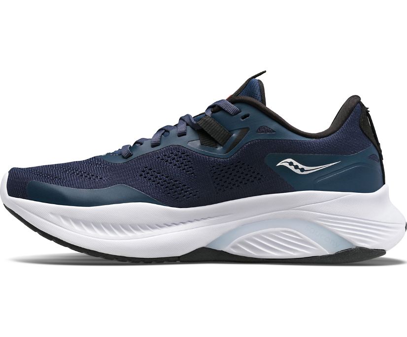 Women's Saucony Guide 15 Running Shoes Navy Silver | UK-72831