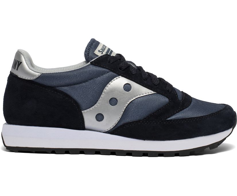 Women\'s Saucony Jazz 81 Sneakers Navy Silver | UK-63092