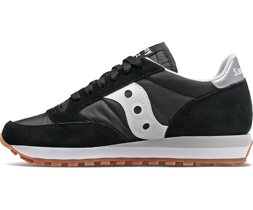 Women's Saucony Jazz Original Sneakers Black White | UK-92375