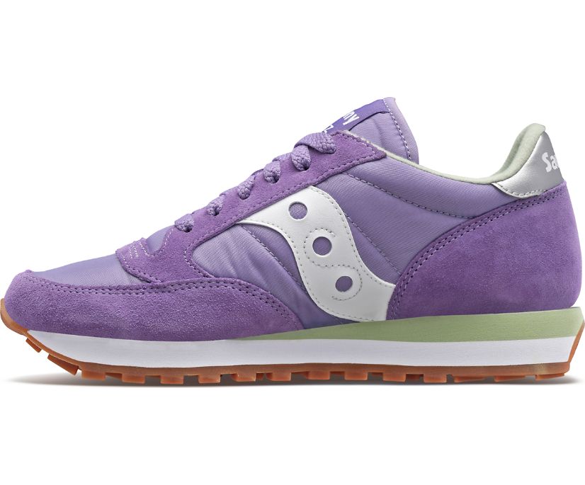 Women's Saucony Jazz Original Sneakers Purple White | UK-14529