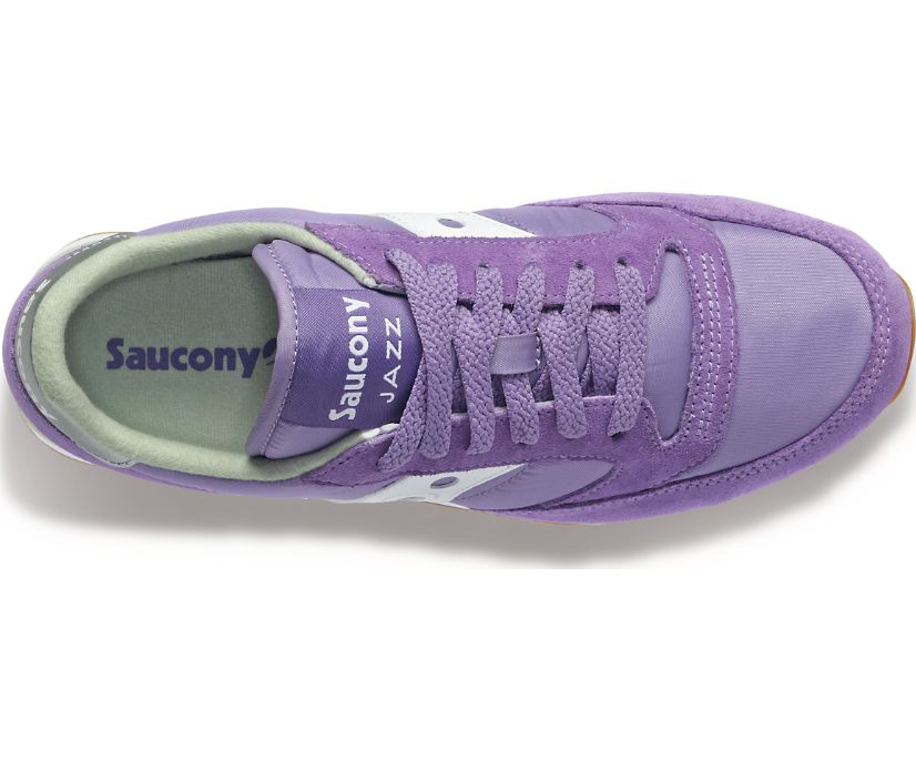 Women's Saucony Jazz Original Sneakers Purple White | UK-14529