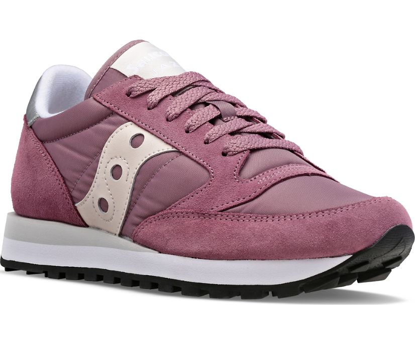 Women's Saucony Jazz Original Sneakers Purple White | UK-87924