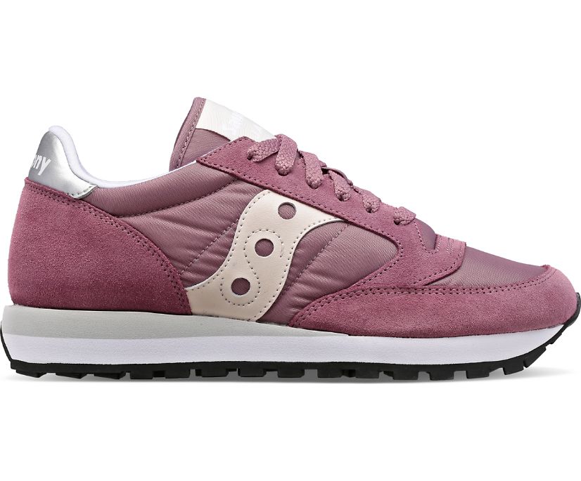 Women\'s Saucony Jazz Original Sneakers Purple White | UK-87924