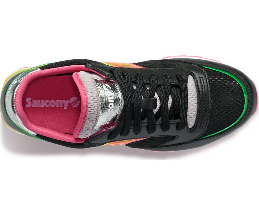 Women's Saucony Jazz Triple Walking Shoes Black Pink | UK-29041