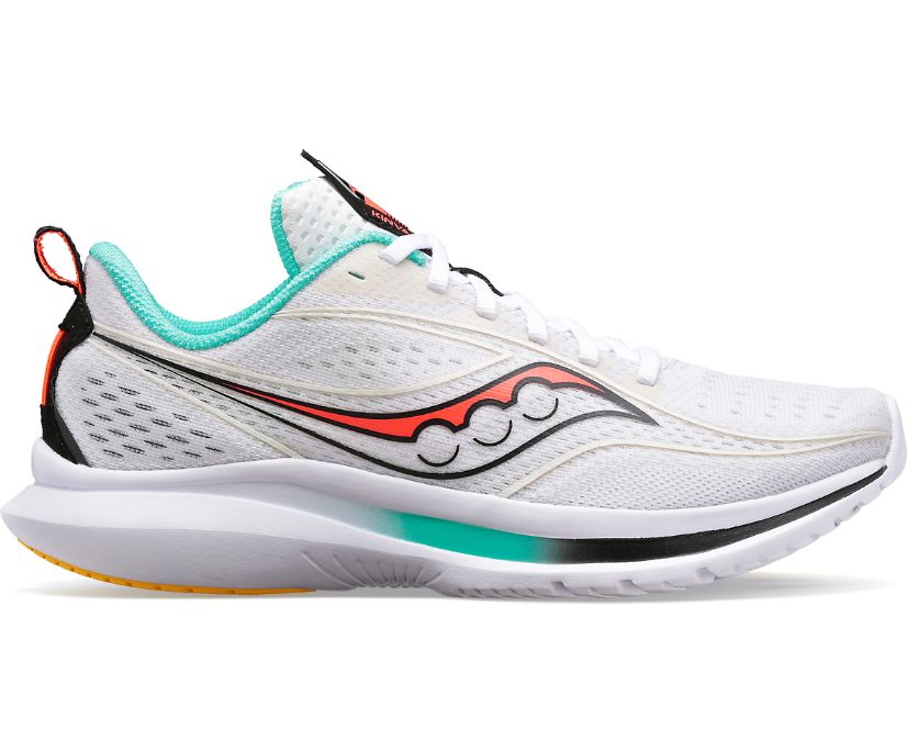 Women\'s Saucony Kinvara 13 Running Shoes White | UK-71489