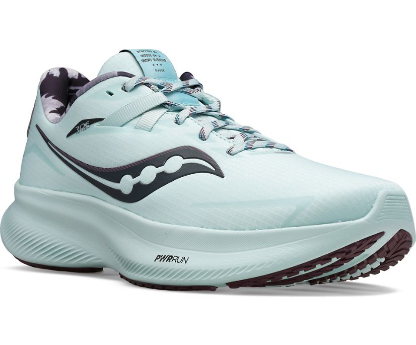 Women's Saucony Ride 15 Runshield Running Shoes Turquoise | UK-48056