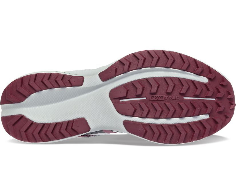 Women's Saucony Ride 15 Tr Running Shoes Grey Burgundy | UK-57842