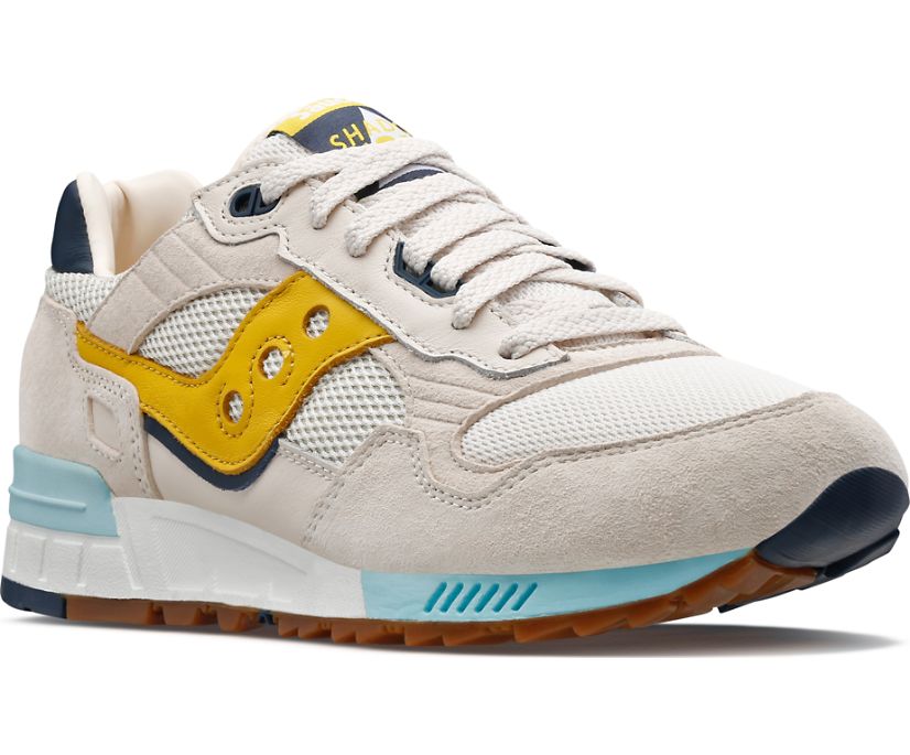 Women's Saucony Shadow 5000 Premium Sneakers White Yellow | UK-31608