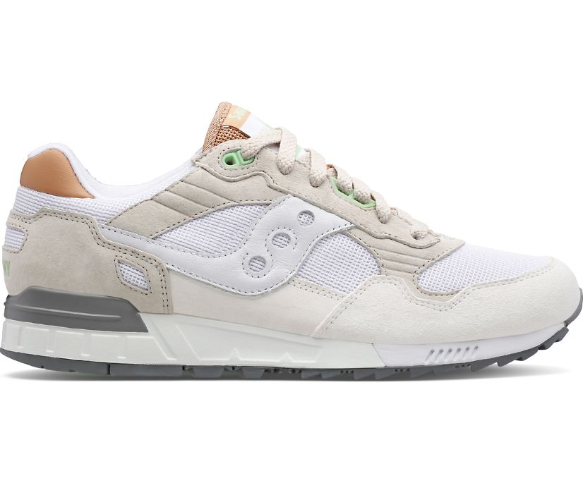 Women\'s Saucony Shadow 5000 Sneakers White Light Grey | UK-08571