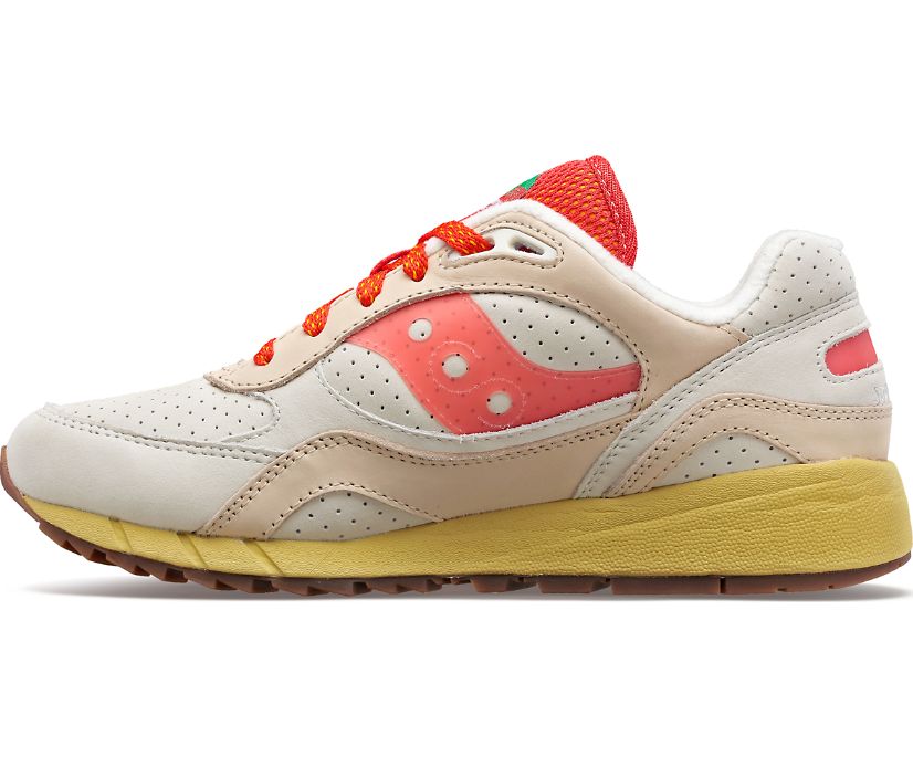 Women's Saucony Shadow 6000 New York Sneakers Beige Red | UK-36209