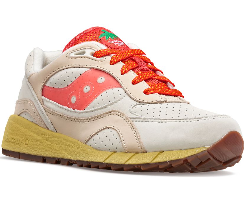 Women's Saucony Shadow 6000 New York Sneakers Beige Red | UK-36209