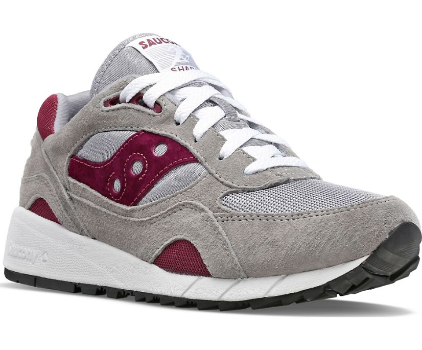 Women's Saucony Shadow 6000 Sneakers Grey Red | UK-29165