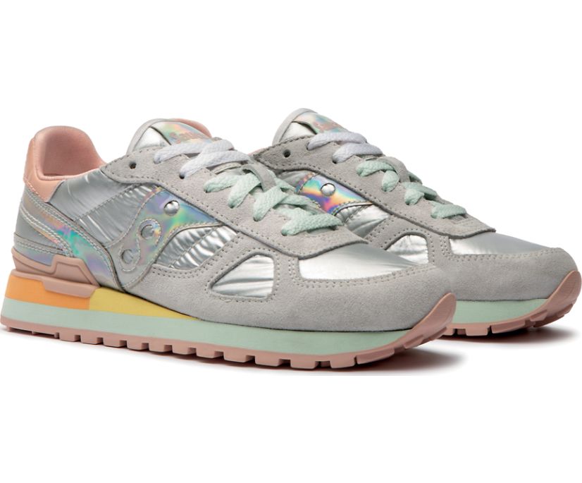 Women's Saucony Shadow Original Sneakers White Light Turquoise | UK-87561