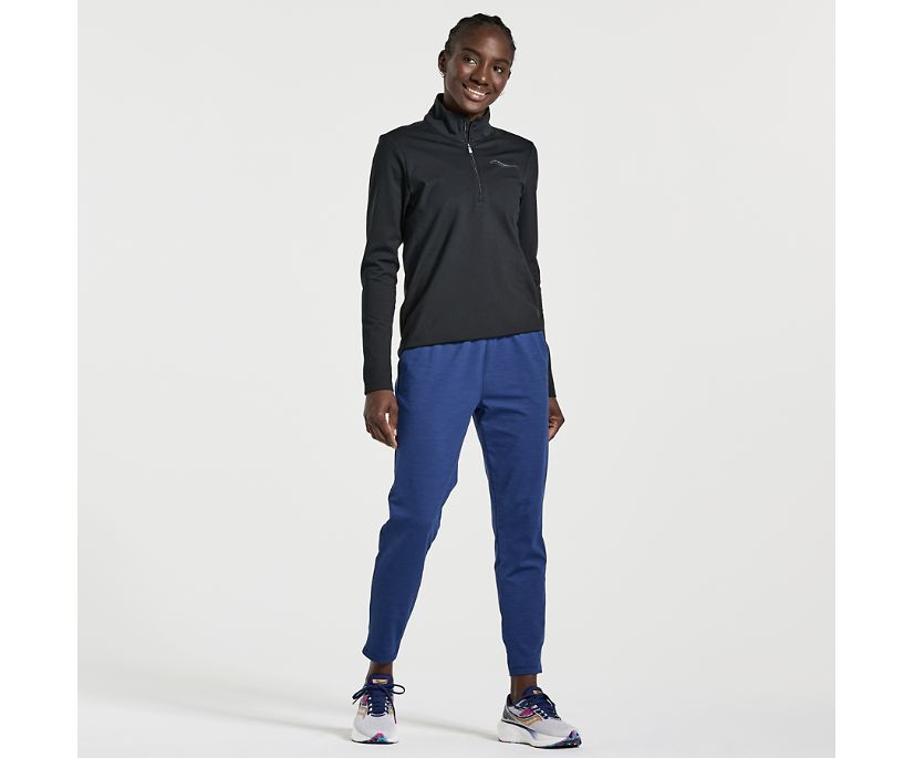 Women's Saucony Solstice 1/4 Zip Jackets Black | UK-23054