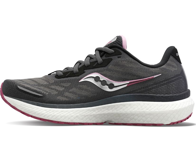 Women's Saucony Triumph 19 Running Shoes Grey | UK-02743