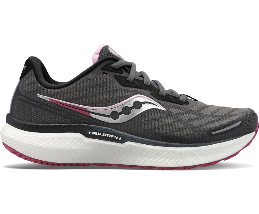 Women\'s Saucony Triumph 19 Running Shoes Grey | UK-02743