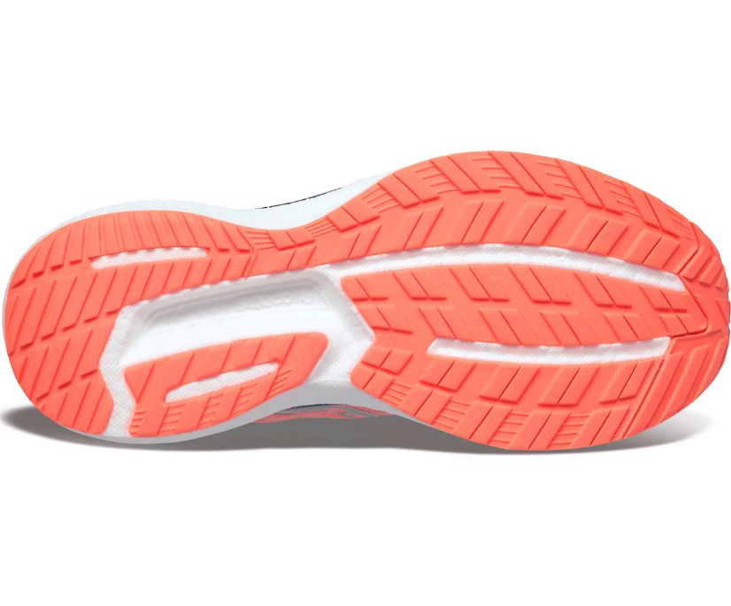 Women's Saucony Triumph 19 Walking Shoes Grey Orange | UK-51790