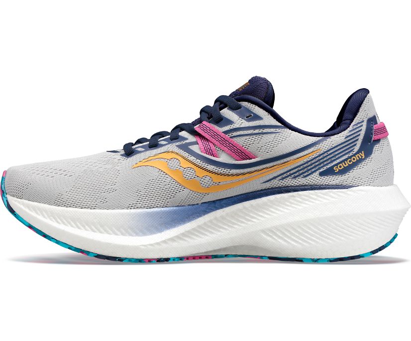 Women's Saucony Triumph 20 Running Shoes Grey | UK-35194