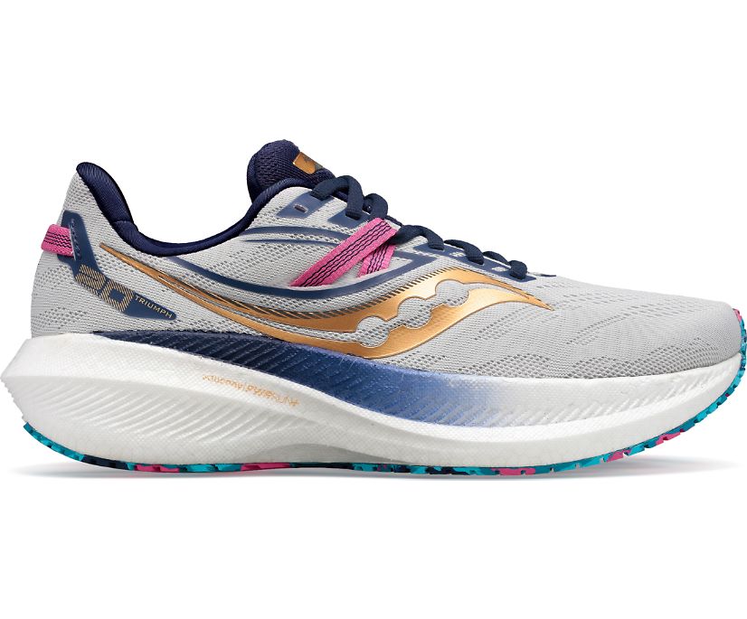 Women\'s Saucony Triumph 20 Running Shoes Grey | UK-35194