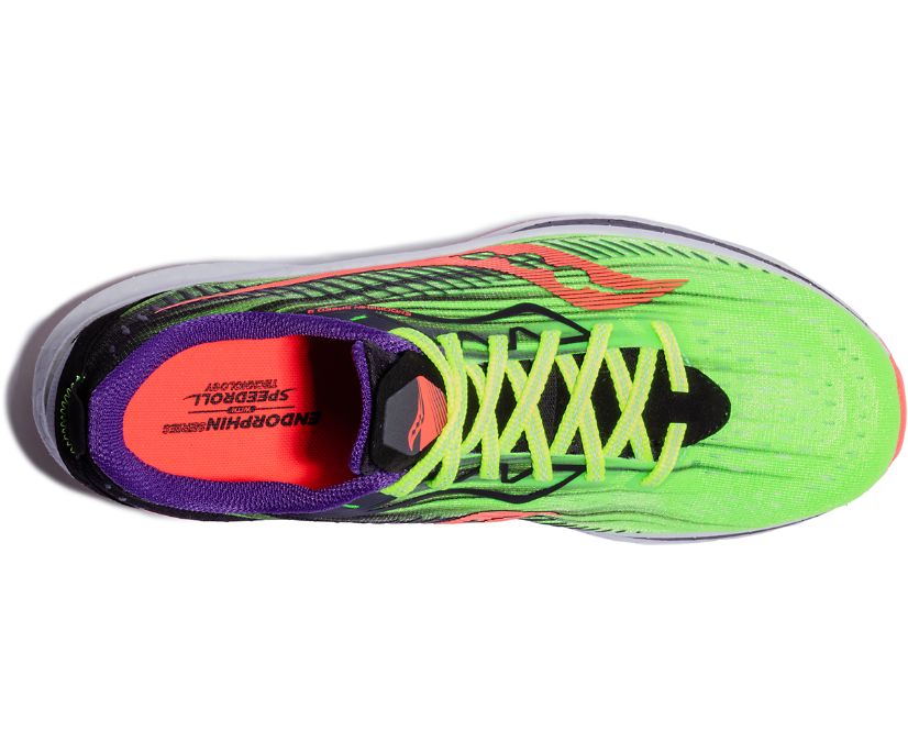 Women's Saucony Vizipro Endorphin Speed 2 Running Shoes Fluorescent Purple | UK-51870