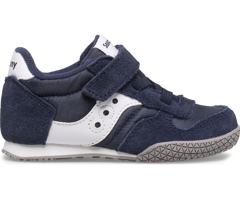 Kids' Saucony Big Bullet Jr. Sneaker Running Shoes Navy White Grey | UK-56397