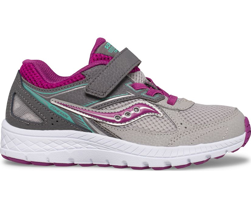 Kids' Saucony Big Cohesion 14 A/C Sneaker Running Shoes Grey | UK-81365