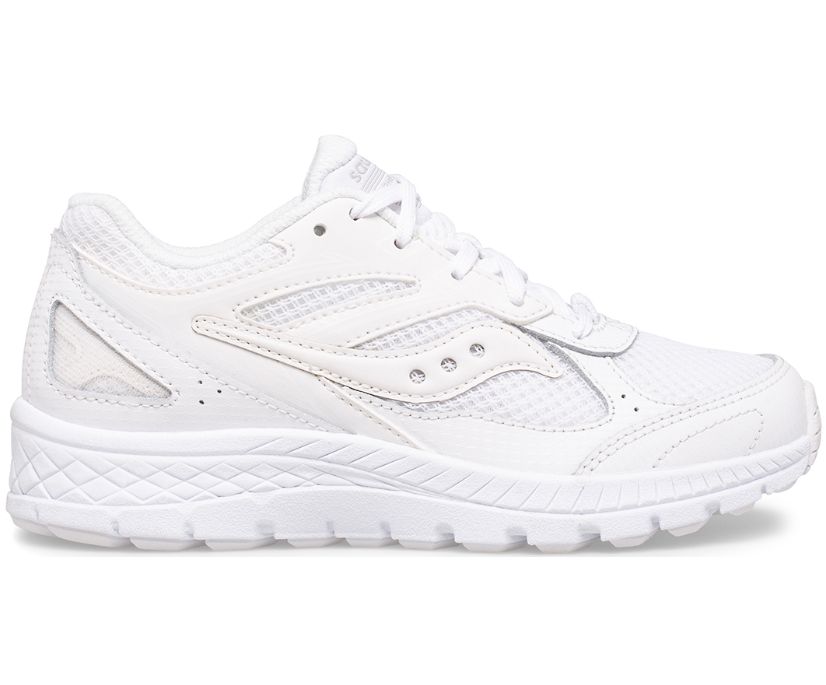 Kids' Saucony Big Cohesion 14 Lace Sneaker Running Shoes White | UK-97365