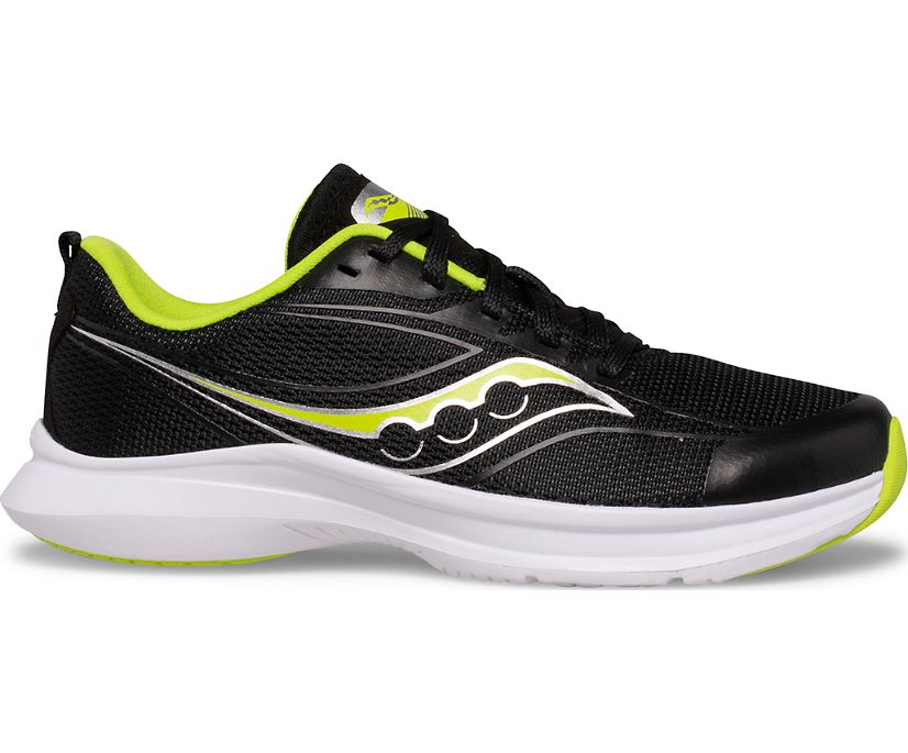 Kids' Saucony Big Kinvara 13 Sneaker Running Shoes Black Light Green | UK-80156