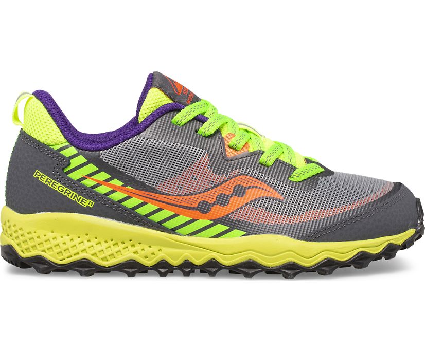 Kids' Saucony Big Peregrine 11 Shield Sneaker Running Shoes Fluorescent | UK-07219