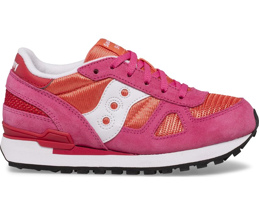 Kids' Saucony Big Shadow Original Sneaker Running Shoes Pink Coral | UK-03267