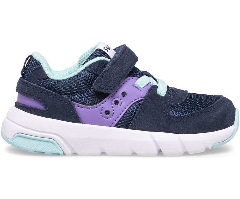 Kids' Saucony Jazz Lite 2.0 Sneaker Running Shoes Navy Purple | UK-01342