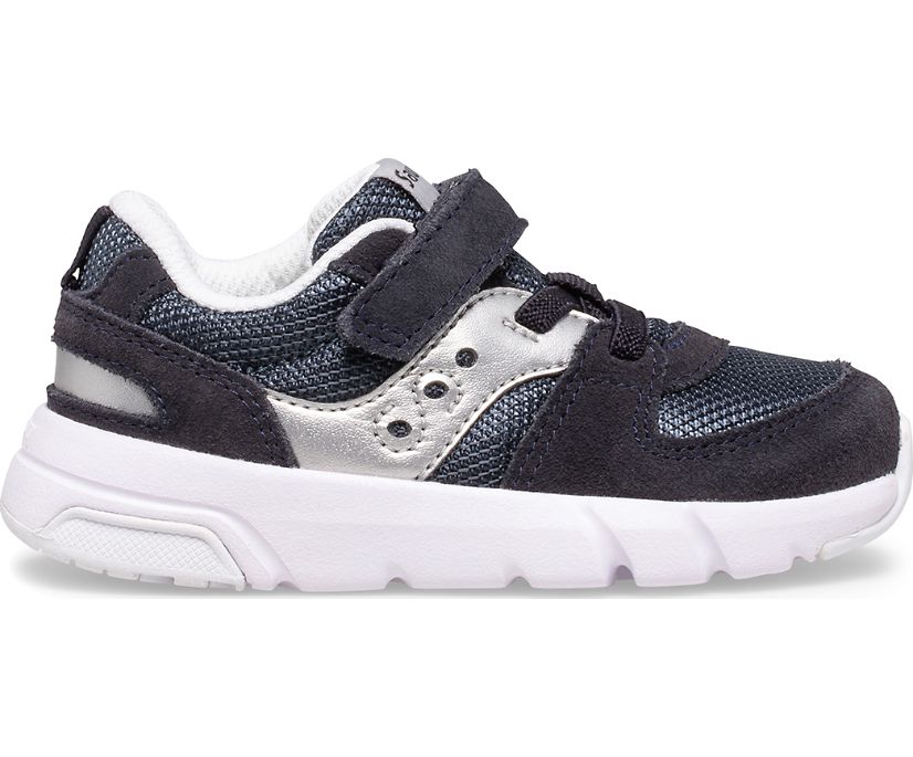 Kids' Saucony Jazz Lite 2.0 Sneaker Running Shoes Navy Silver | UK-74513