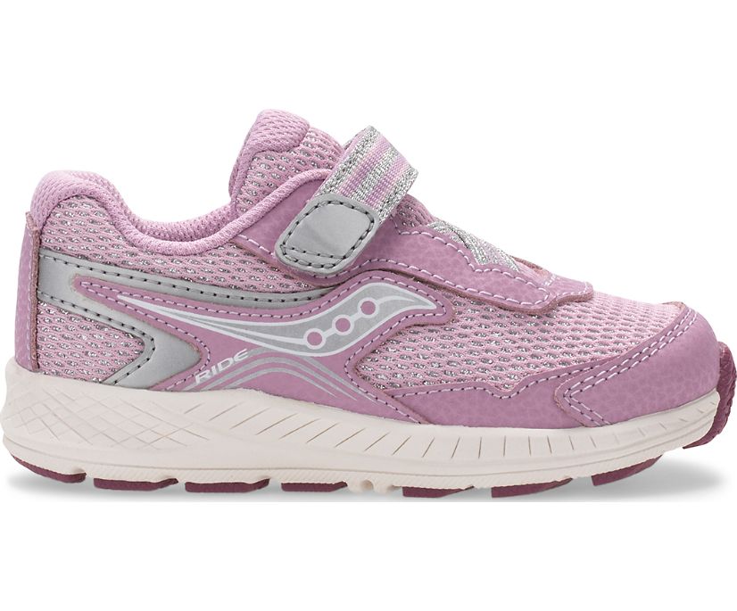 Kids' Saucony Ride 10 Jr. Sneaker Running Shoes Pink Metal | UK-20475