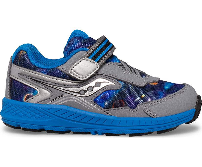 Kids' Saucony Ride 10 Jr. Sneaker Running Shoes Grey Blue | UK-31459