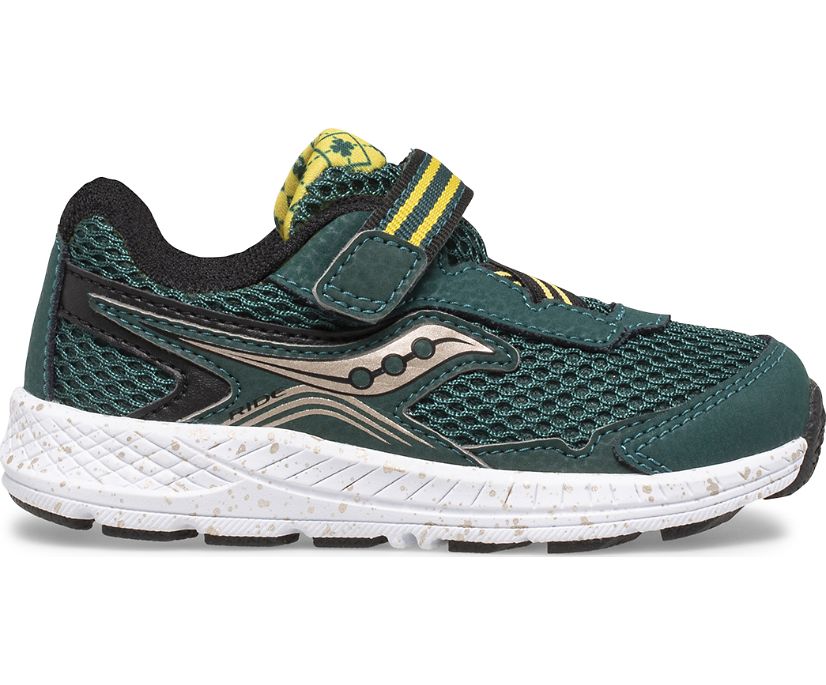 Kids' Saucony Ride 10 Jr. Sneaker Running Shoes Green Gold Black | UK-74521