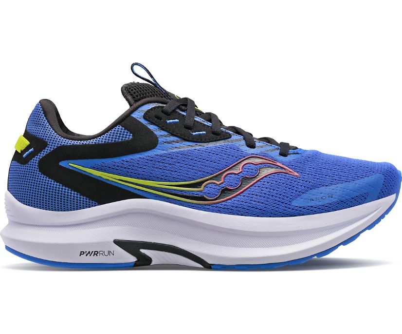 Men's Saucony Axon 2 Running Shoes Blue | UK-39407