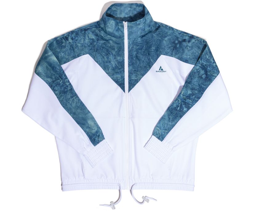 Men's Saucony Aya Jackets Blue | UK-24095