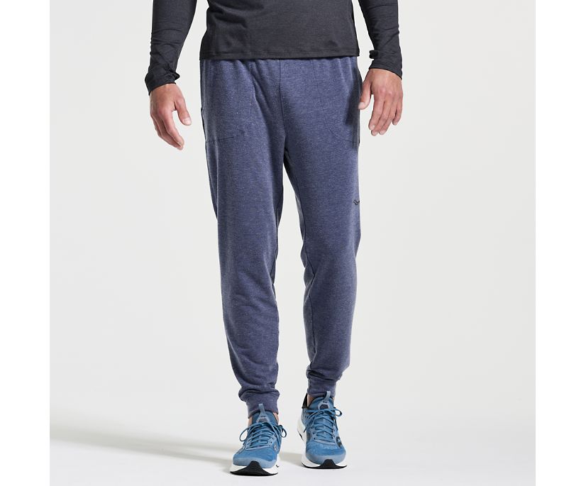 Men's Saucony Boston Pant Blue | UK-05476