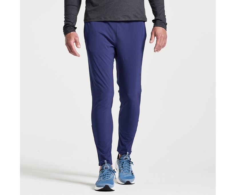 Men's Saucony Boston Woven Pant Blue | UK-29051