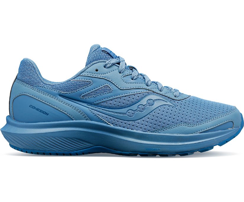 Men's Saucony Cohesion 15 Pl Running Shoes Azure | UK-96027