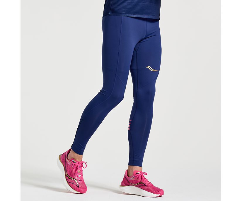 Men's Saucony Elite Tight Blue | UK-05482