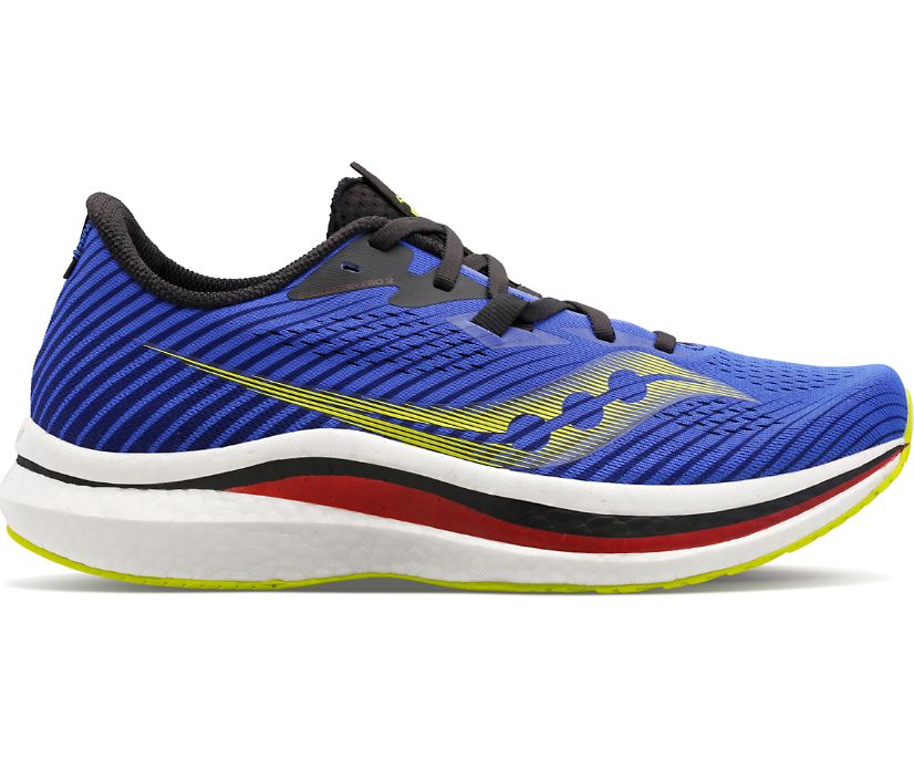 Men's Saucony Endorphin Pro 2 Running Shoes Blue | UK-83569